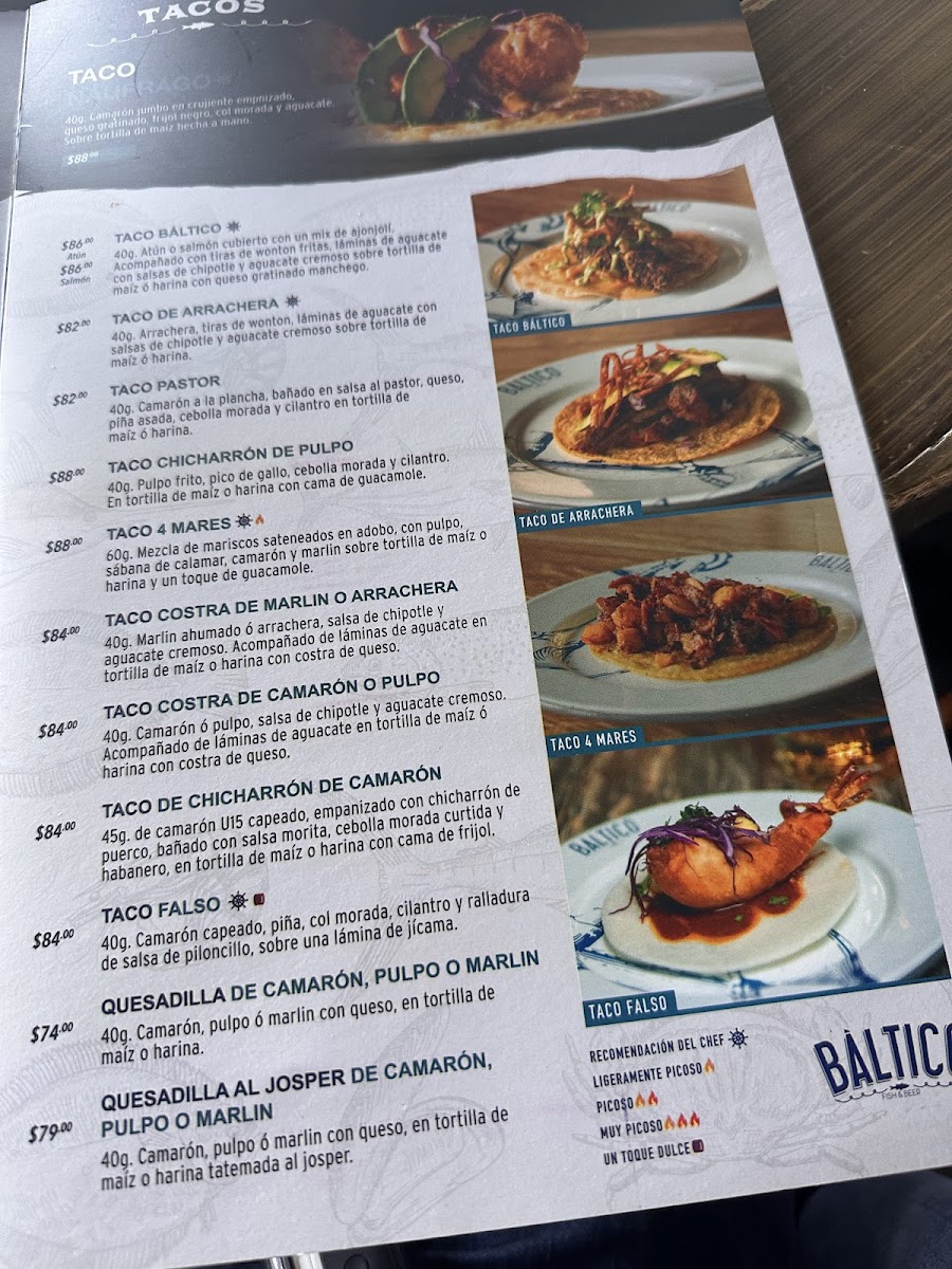 Báltico Fish & Beer Menu - Image 1